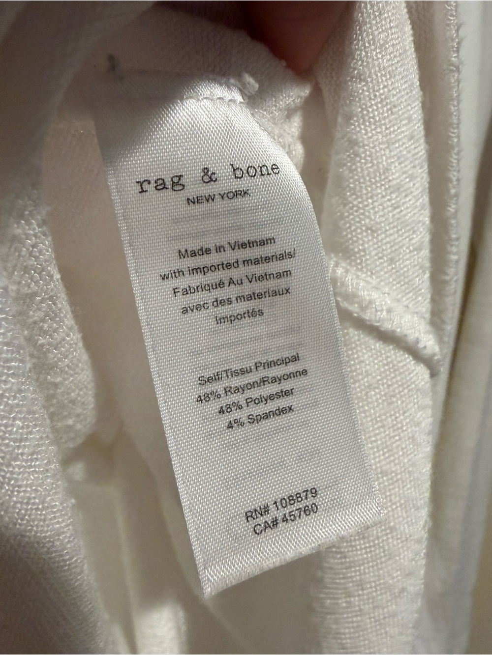 Rag & Bone Hudson top lot - white & black size XS - Picture 8 of 9